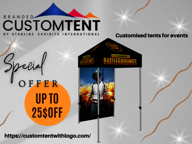 Customised tents for events Trade show