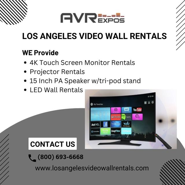 LOS ANGELES VIDEO WALL RENTALS avr EXPOS