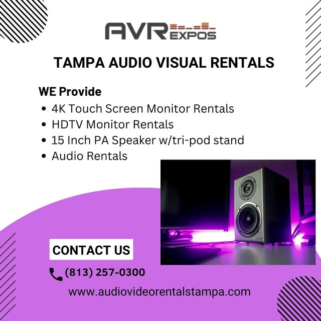 TAMPA AUDIO VISUAL RENTALS avr EXPOS