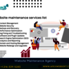 Website Maintenance Services List by ApexWebsoft