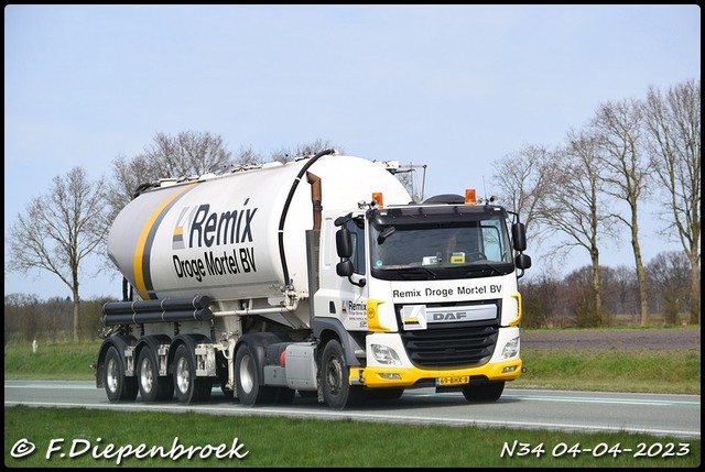 69-BHX-9 DAF CF Remix-BorderMaker Rijdende autos 2023