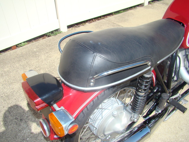 DSC02962 #2972669. 1970 BMW R75/5 Resto/Custom, Red. 10K Major Service. New Rings, rebuild fork, re-lace wheels, new tires & battery.  32,000 Miles. Match VIN.