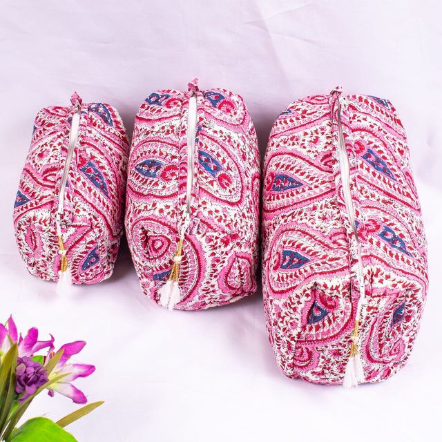 Make-Up Bags, Cosmetic Bags, Toiletry Bags - Craft CraftJaipur