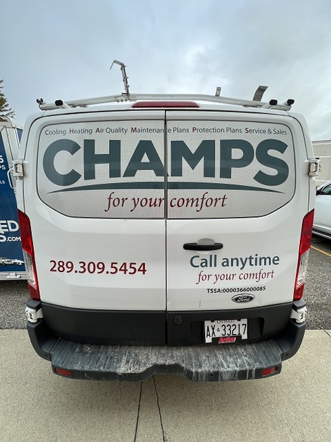 ChampsVehicle rear Champs Home Comfort Ltd.