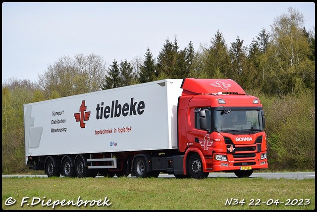 22-BLZ-1 Scania P370 Tielbeke-BorderMaker Rijdende autos 2023