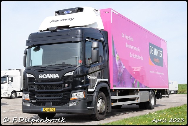 72-BPF-2 Scania P360 Floriway de Winter-BorderMake 2023