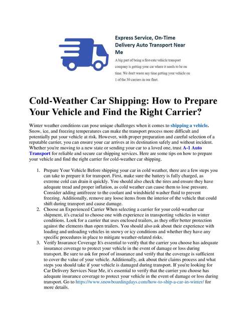 A-1 Auto Transport Picture Box