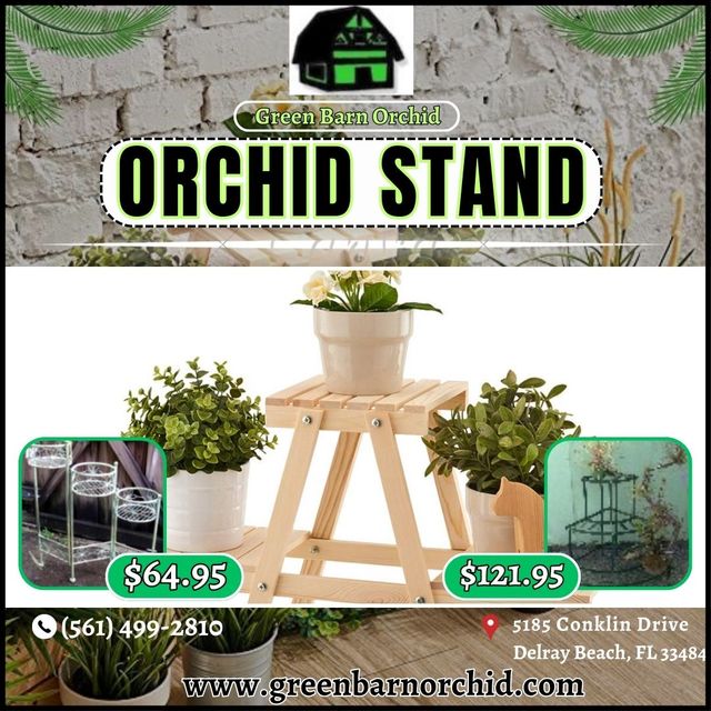 Orchid Stand: â€œEnhance Your Orchid Display Today Green barn