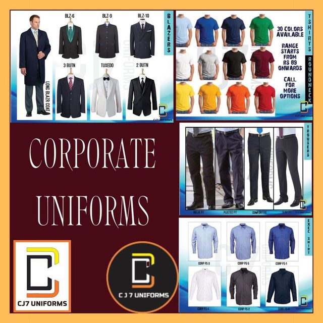 Best Corporate Uniforms in Chennai By CJ7 Uniforms Uniforms and Dress