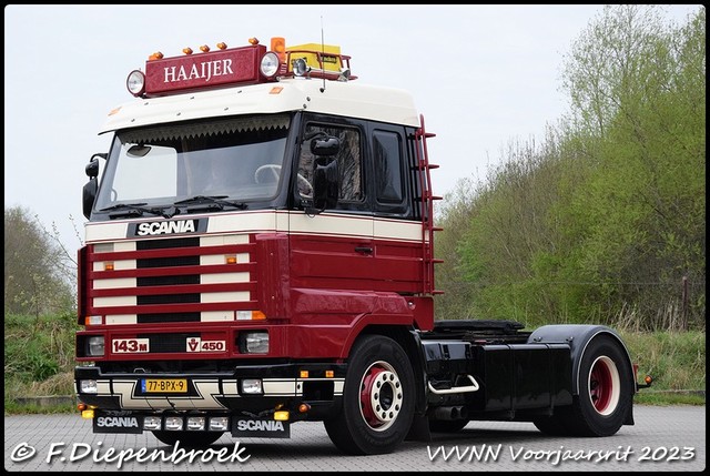 77-BPX-9 Scania 143M 450 Haaijer-BorderMaker VVVNN Voorjaarsrit 2023