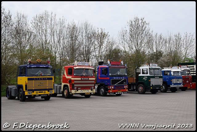 Div Scania s en volvo line up-BorderMaker VVVNN Voorjaarsrit 2023