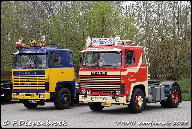 Scania 110 en 141-BorderMaker VVVNN Voorjaarsrit 2023
