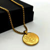 Om Gold Chain Pendant for Men - Brantashop