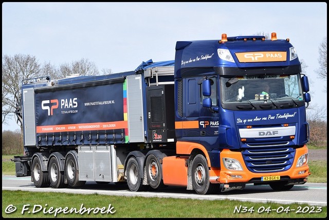 43-BGX-6 DAF 106 Paas Totaalafbouw-BorderMaker Rijdende autos 2023