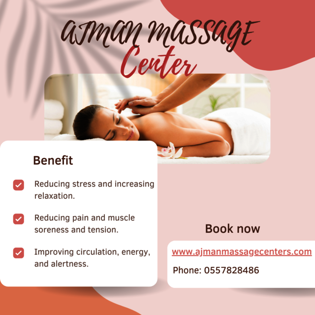 Pink and White Massage Therapy Spa Benefit Instagr Ajman Massage Center