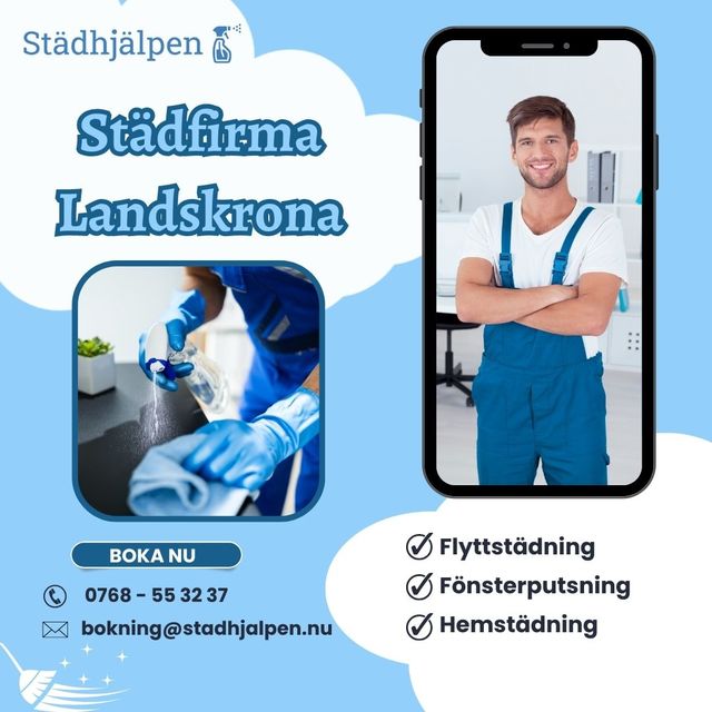 StÃ¤dfirma Landskrona. Picture Box