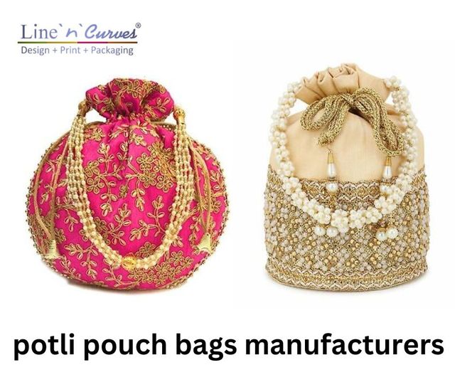 potli pouch bags manufacturers Line n curves