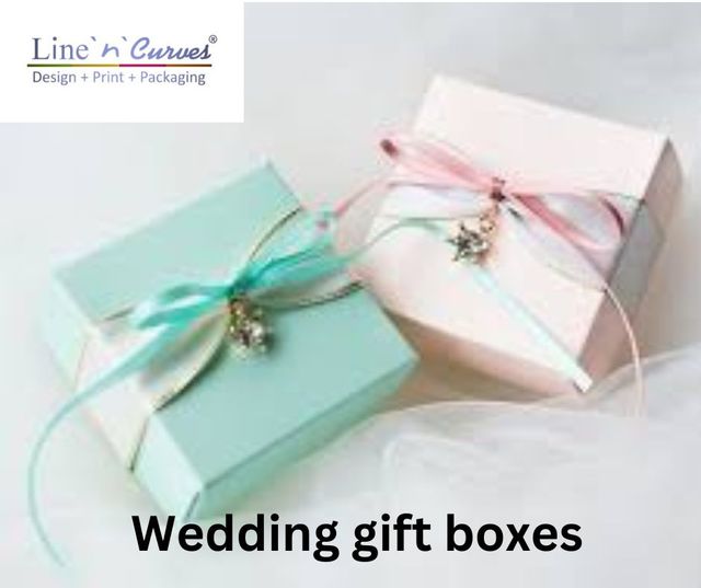 Wedding gift boxes Line n curves