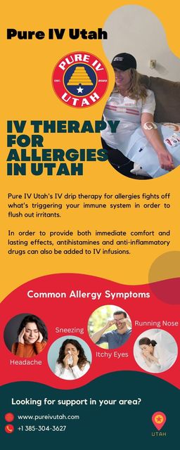 IV Therapy For Allergies in Utah Pure IV Utah