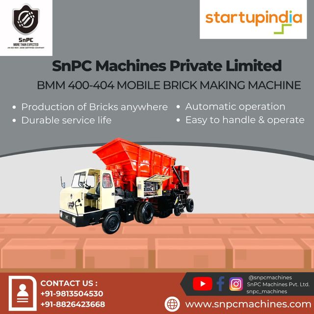 Production of brick anywhere with Snpc machines SnPC Machines