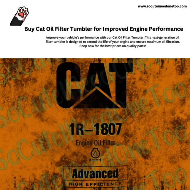 Buy Cat Oil Filter Tumbler for Improved Engine Per Custom Nightmare Before Christmas Cup Wraps - Perfect for Gifts!