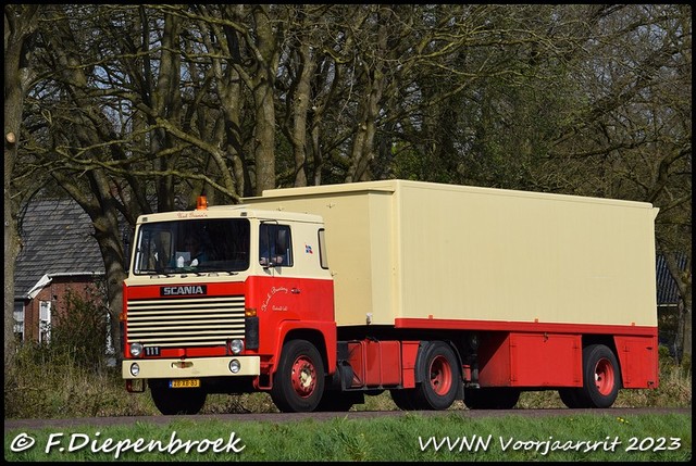 28-XB-83 Scania 111 Henk Bueving Oostwold-BorderMa VVVNN Voorjaarsrit 2023