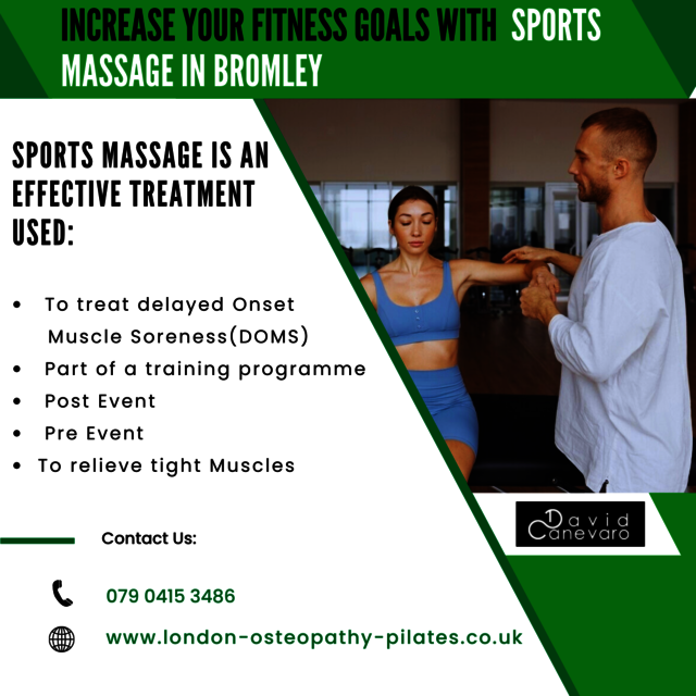 Sports Massage Bromley. Increase Your Fitness Goals with  Sports Massage in Bromley