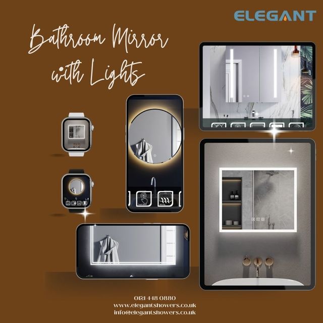 Exploring the Beauty of a Bathroom Mirror with Lig Elegant Shoers