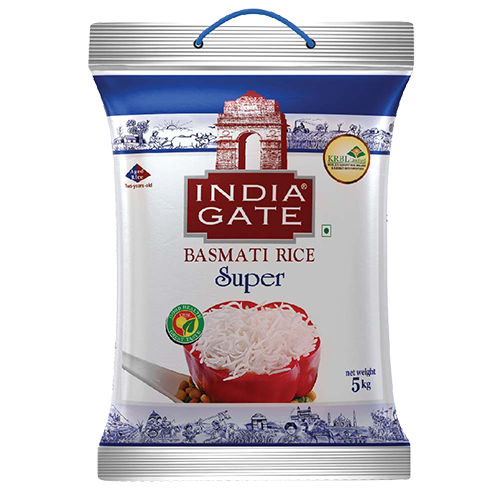 India Gate Super Basmati Rice comes with Best Arom Picture Box