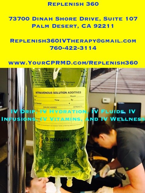 iv hydration near me in Palm Desert, CA Replenish 360, A Division of PDRE LLC