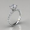 Round Cut Common Prong Mois... - Forever Moissanite