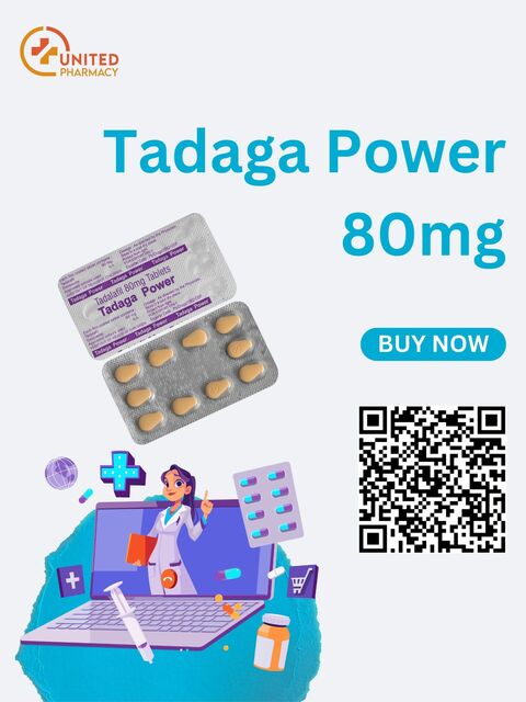 Tadaga Power 80mg Tablets | Tadalafil Picture Box