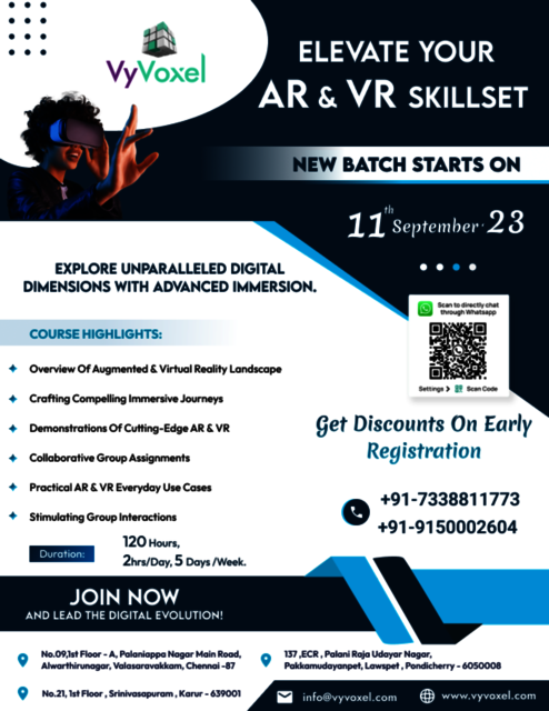 Elevate Your AR and VR Skills with Vyvoxel Trainin Technology