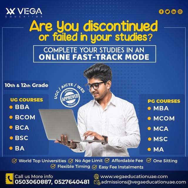 Online Degree Course In Dubai UAE Vega Educations Dubai