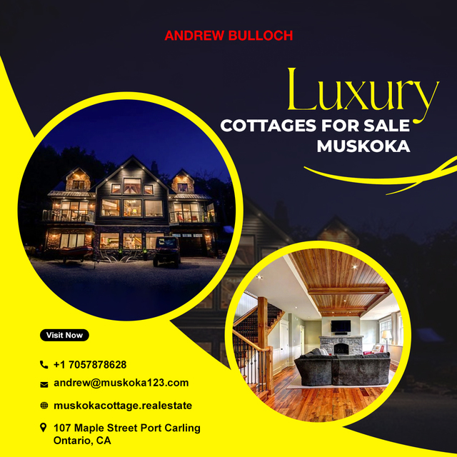 Luxury cottages for sale Muskoka Picture Box
