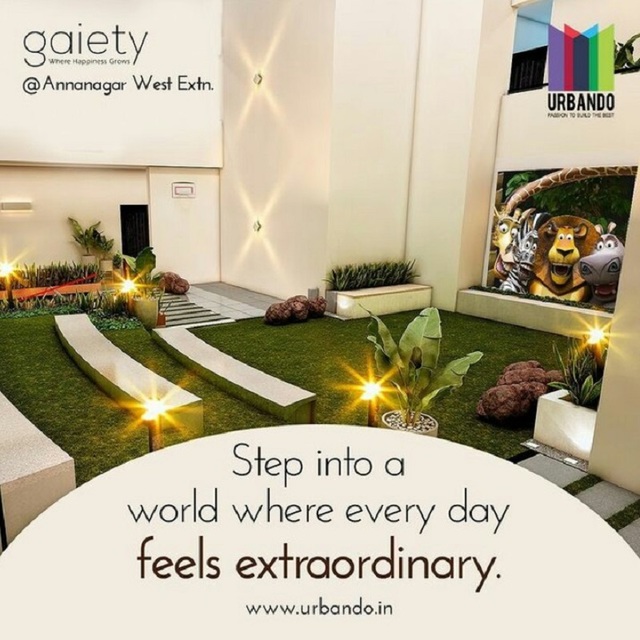 Flats in Anna Nagar West Extn | Flats  near Mogapp URBANDO GAIETY