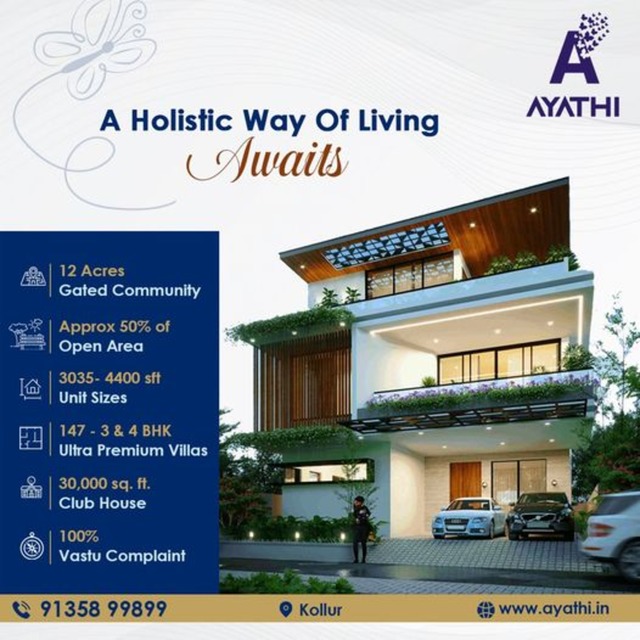 Villas in hyderabad for sale Ayathi