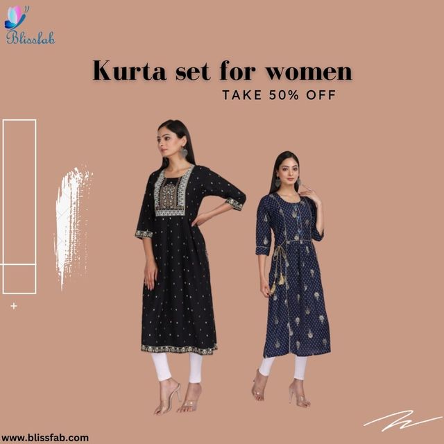 kurta set for womens Blissfab