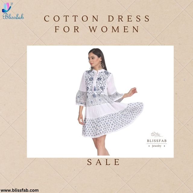 cotton dress for women Blissfab