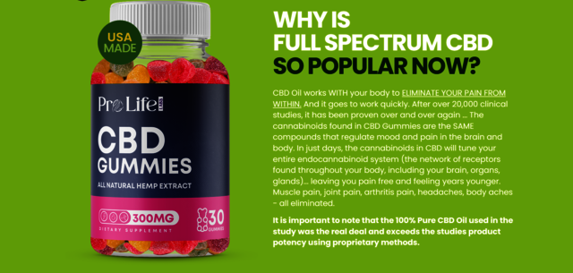 Capture4 Prolife Labs CBD Gummies USA Active Ingredients & Reviews