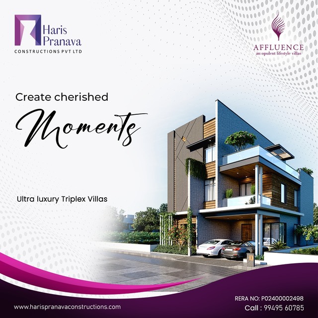 Villas in lb nagar hyderabad Harispranava Constructions