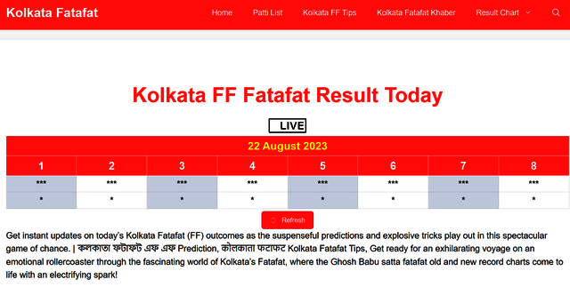 kolkataff banner Kolkata fatafat
