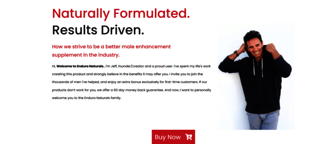 Endura Naturals Men's Testosterone: Official Estim Picture Box