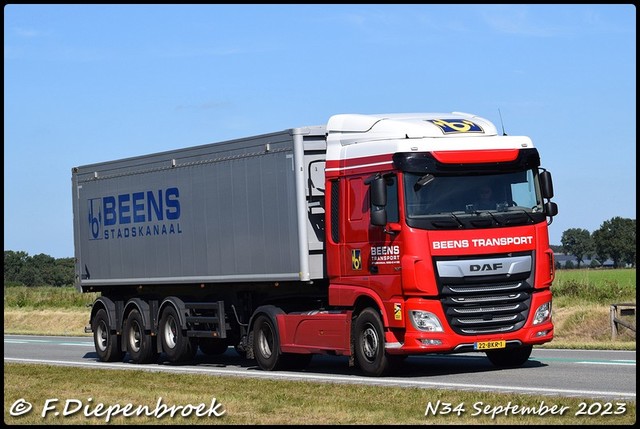 22-BKR-1 DAF 106 Beens Stk-BorderMaker Rijdende autos 2023