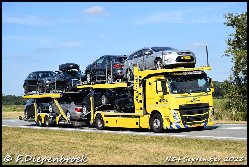 18-BJT-3 Volvo FM De Jonge Hoogeveen-BorderMaker - Rijdende autos 2023