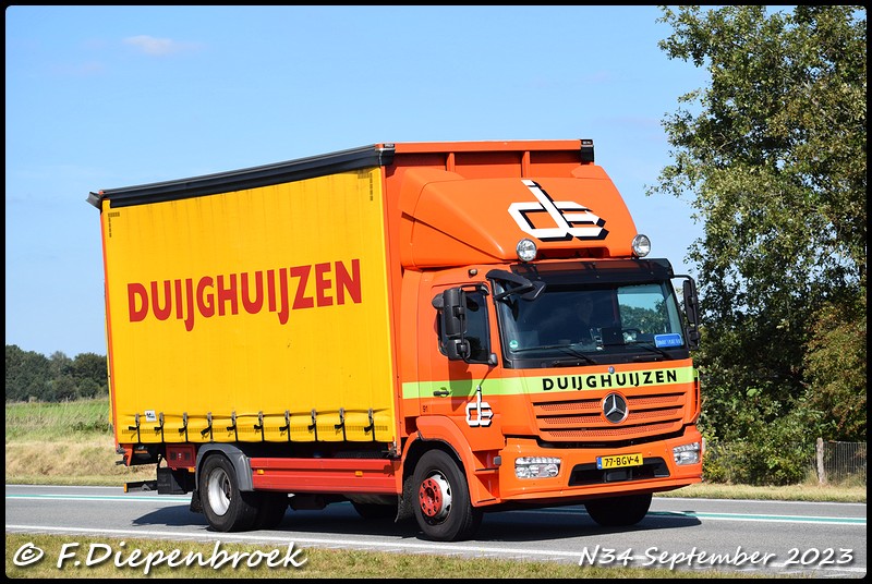 77-BGV-4 MB Atego Duijghuizen-BorderMaker - Rijdende autos 2023