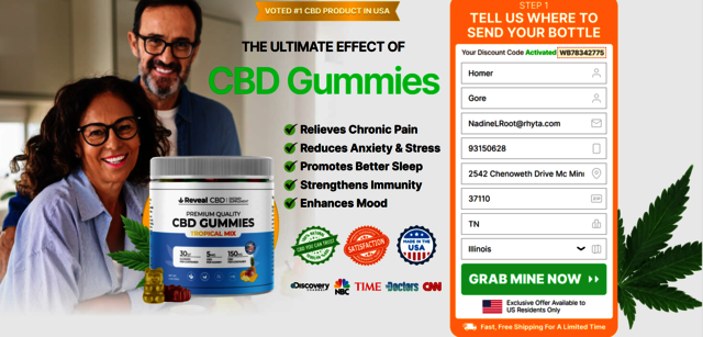 revolt Reveal CBD Gummies USA Reviews [2023]: Where To Buy?