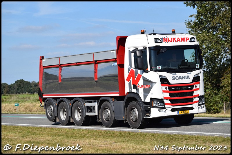 19-BNK-3 Scania R450 Nijkamp-BorderMaker - Rijdende autos 2023