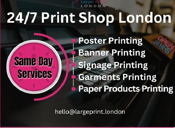 same day banner printing London LARGE PRINT