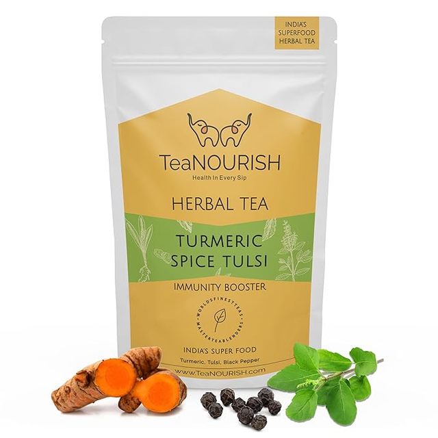 Turmeric Spice Tulsi Herbal Tea Zen in a Sip: Find Serenity with Turmeric Spice Tulsi Herbal Tea